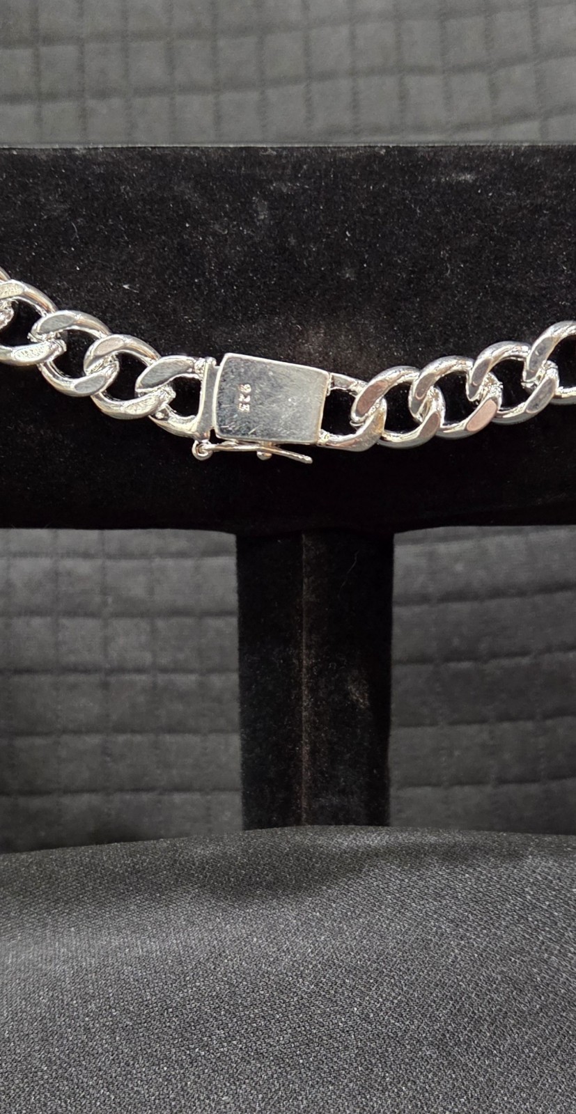 .925 Sterling Silver Cuban Link Chain Necklace 20” 10mm wide w/ Box Clasp