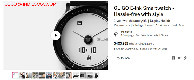 The first quartz movement hybrid Eink Smart Watch with 30 days long standby time