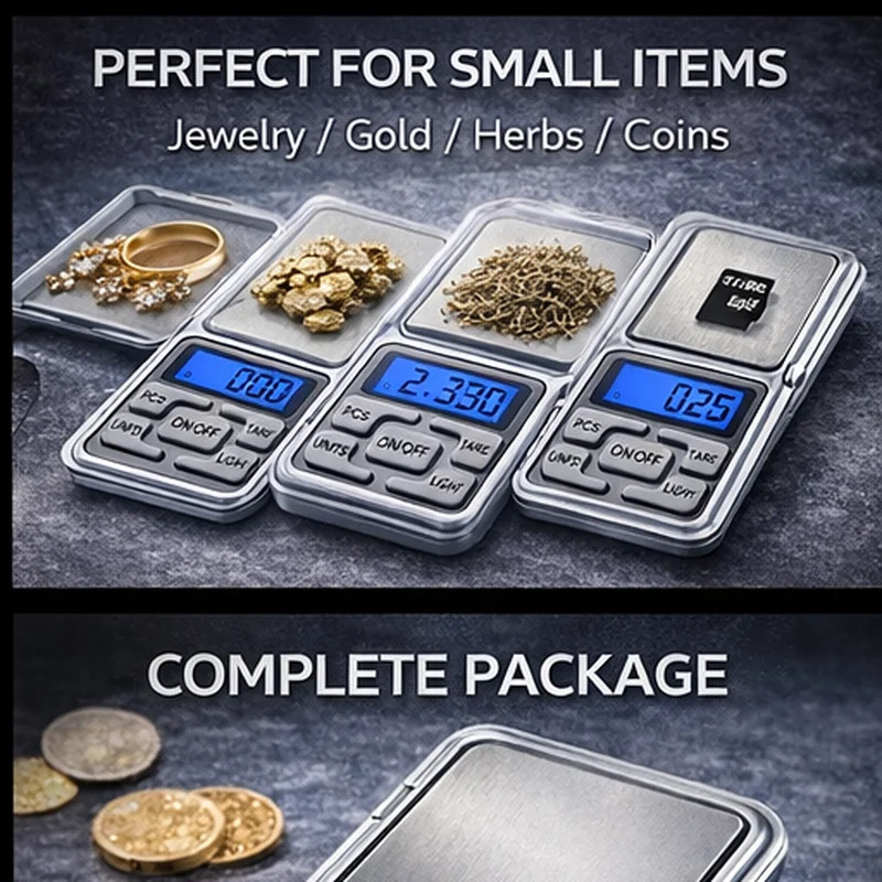 500g x 0.01g Portable Mini Digital Scale Jewelry Pocket Balance Weight Gram LCD