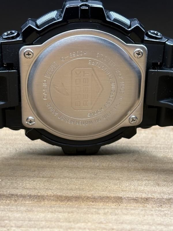 Casio G-Shock G-8900A-1 Glossy Black Blue Dial Digital Men’s Watch 200M NIB
