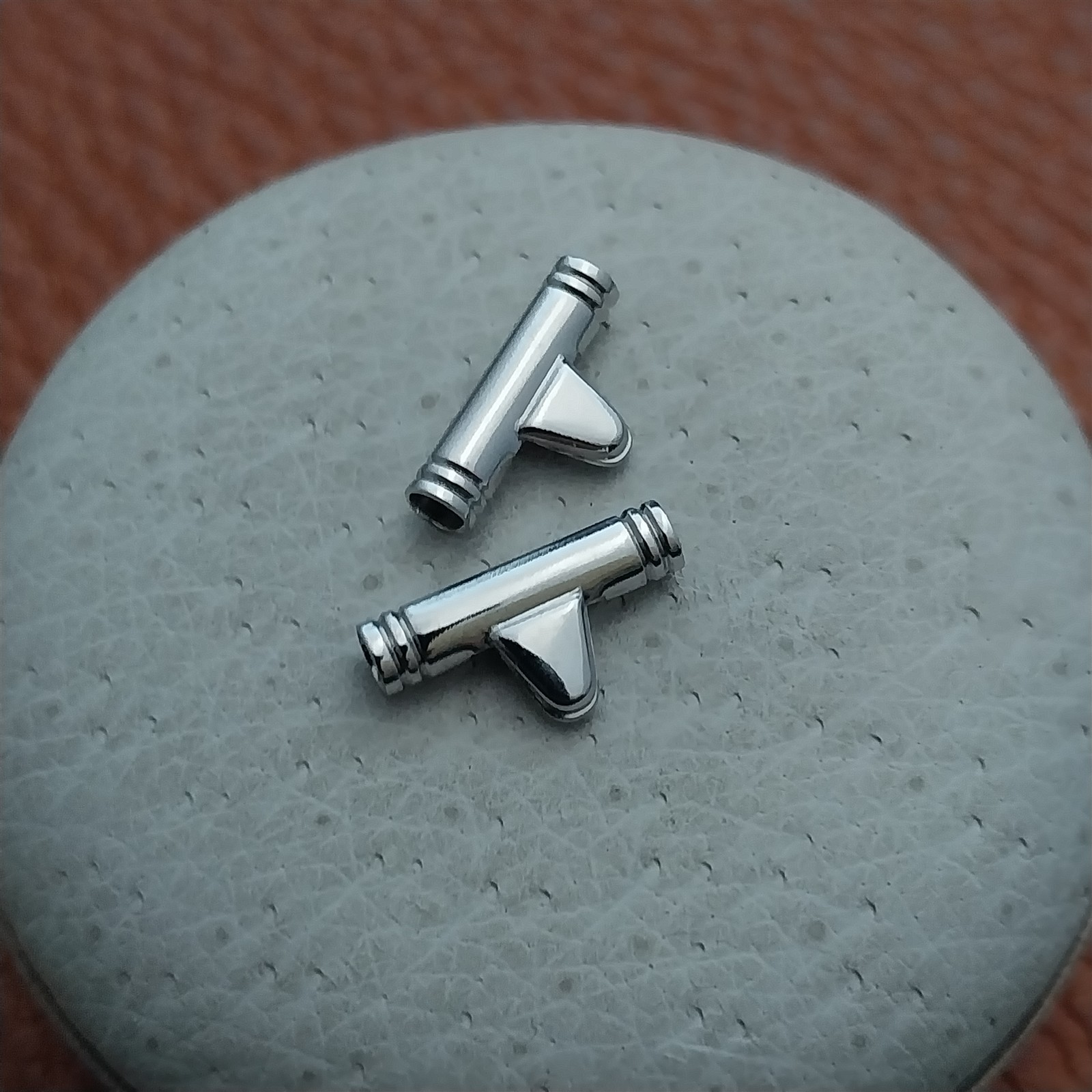 1/2″ Silver-Tone Single-Lug to Spring Bar Vintage Watch Band Adapters