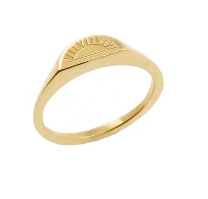 Couple Ring Set 18K Gold Filled Minimalist Cute Rings Sz:6-8 Free Fast Shipping!