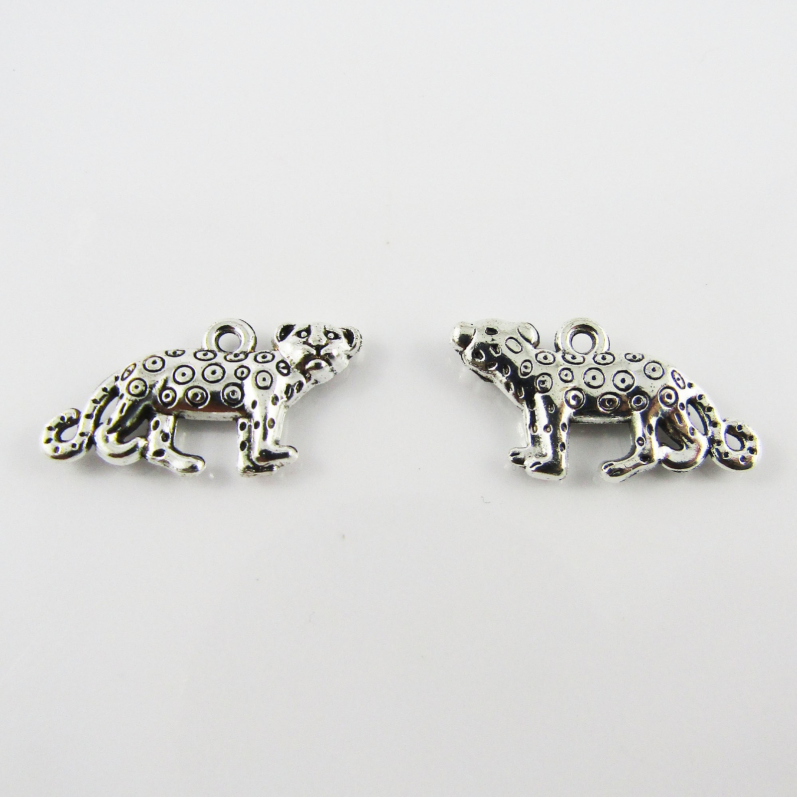 BULK Cheetah Charm Pendant Animal 12x23mm Select Qty