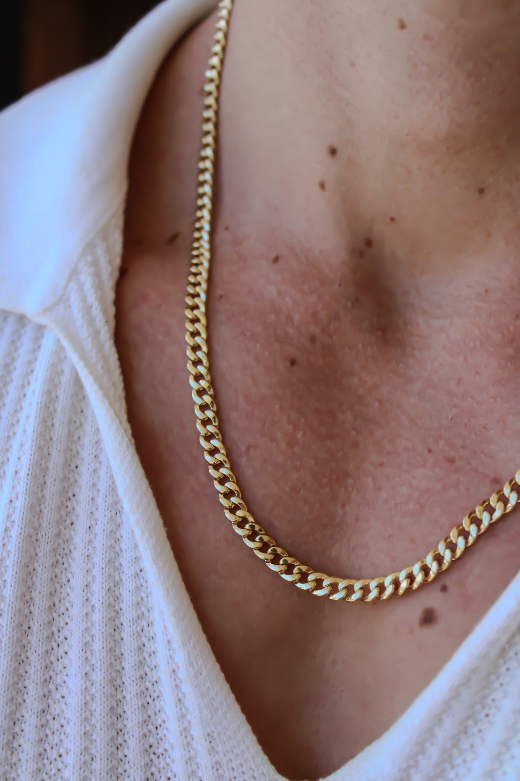 14k SOLID Gold Miami Cuban Curb Link 5mm Chain Necklace 22″, Unisex Adult 585