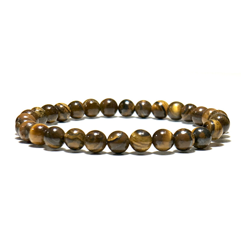 Minimalist 6mm Bead Natural Stone Bracelet Charm Yoga Meditation Buddha Braclet