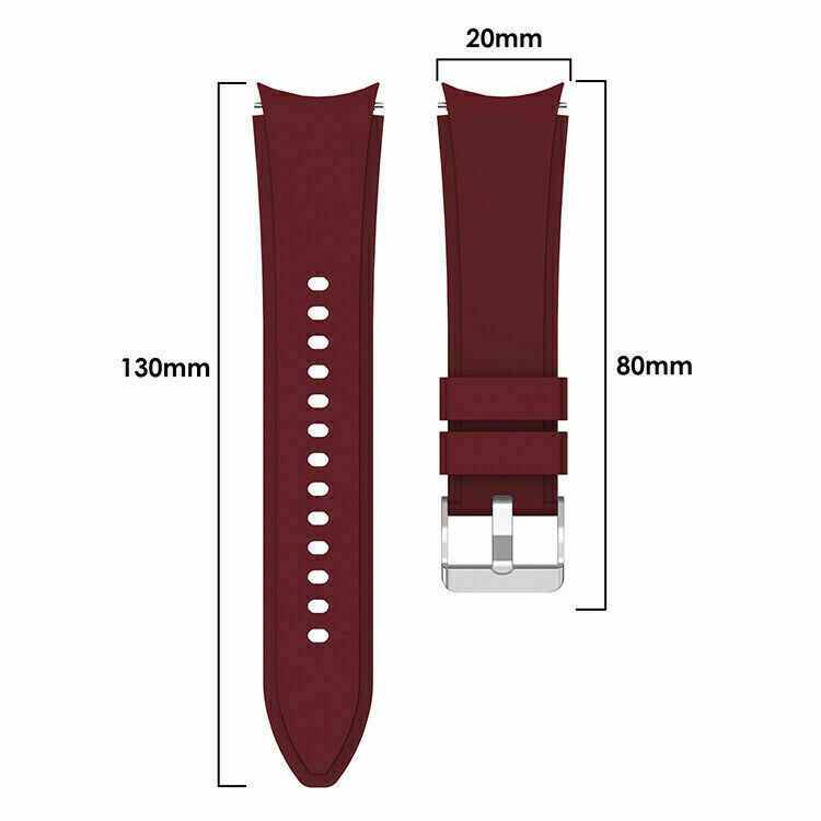 No Gap Silicone Watch Band Strap For Samsung Galaxy Watch 4 5 6 7 40/44/43/47mm