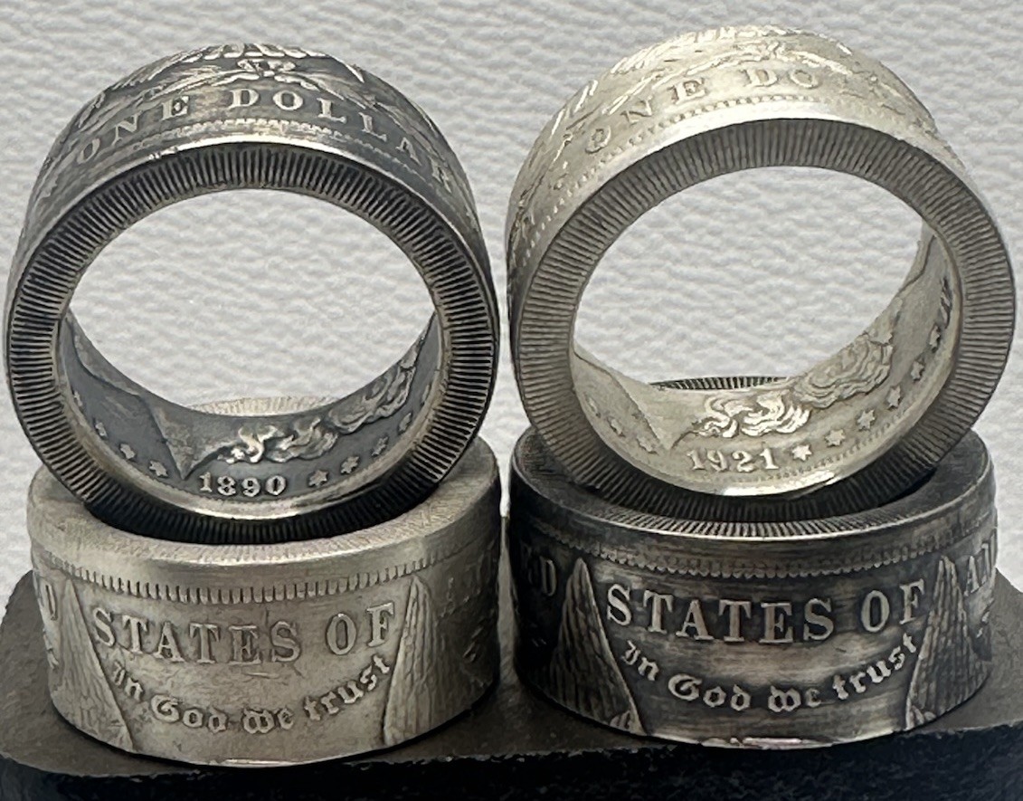 Morgan Silver Dollar Coin Ring – Sizes 9-15