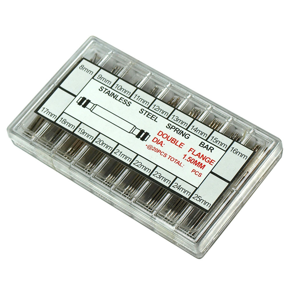 360 PCS Stainless Steel Watch Band Spring Bars Strap Link Pins 8mm – 25mm