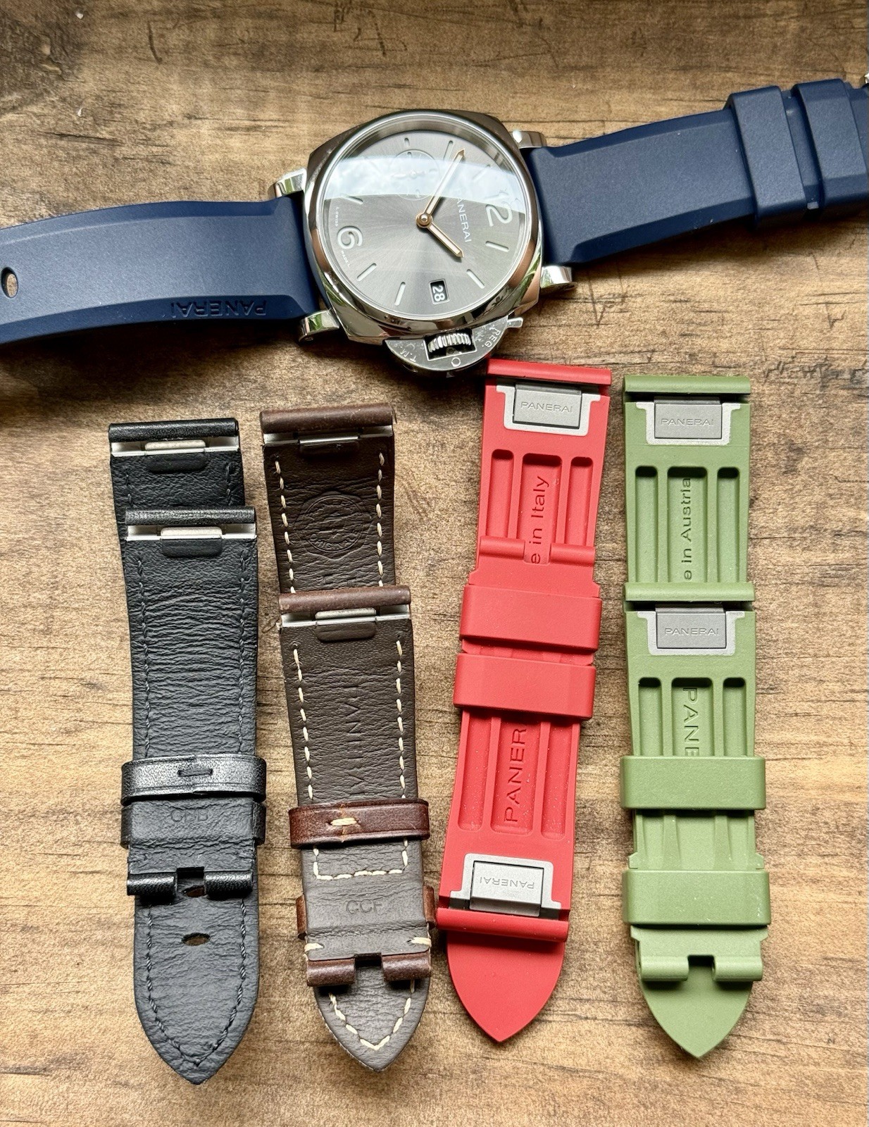 2023 Panerai Luminor Due Automatic Grey 1247 PAM01247 38mm Watch Full Set Straps