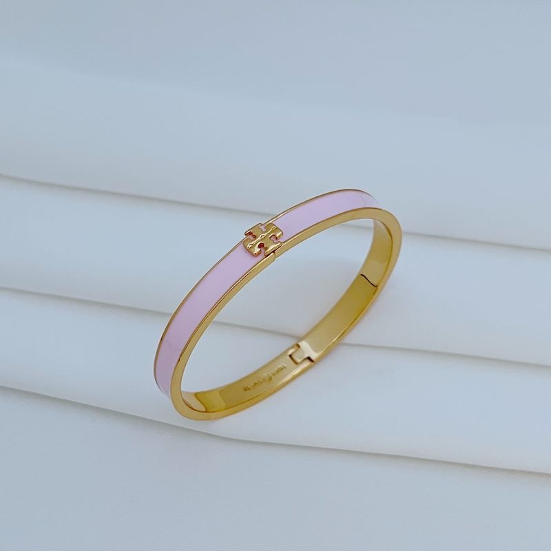 New Tory Lady Bracelet Pink ColorDouble T Logo Classic Simple Elegant
