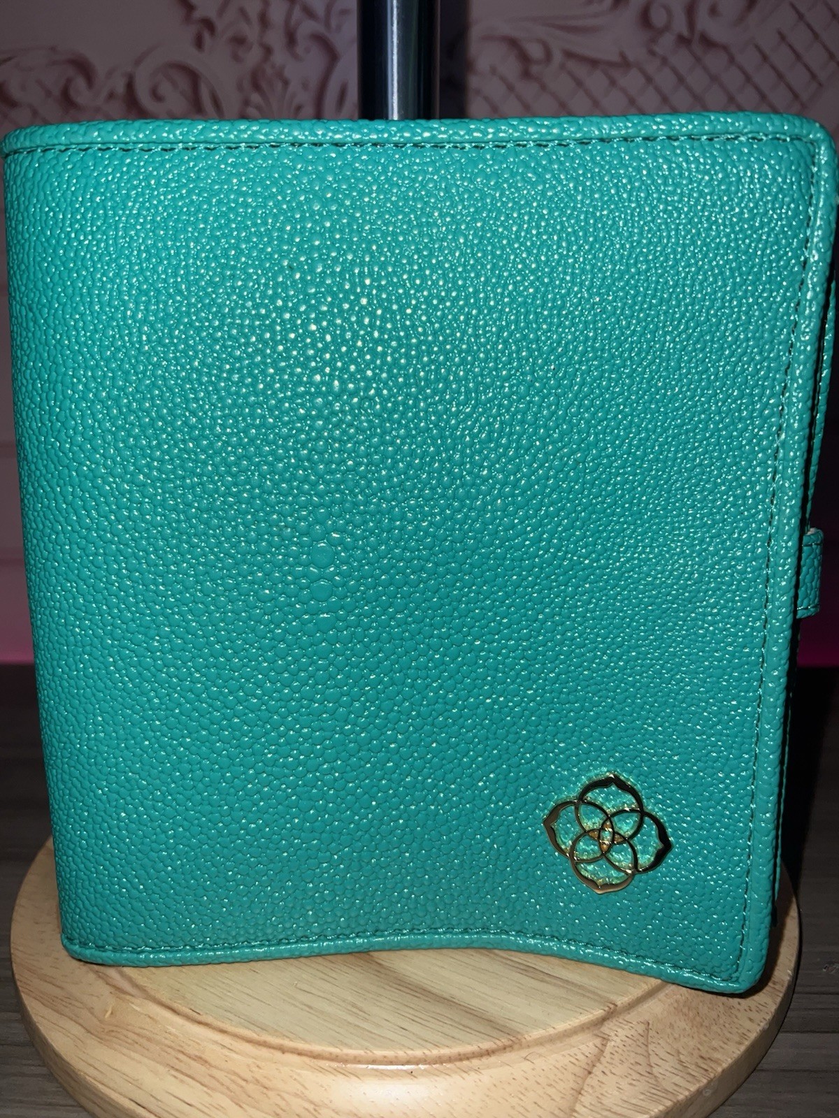Kendra Scott Jewelry Travel Organizer Teal Faux Leather Case Removable Pouches