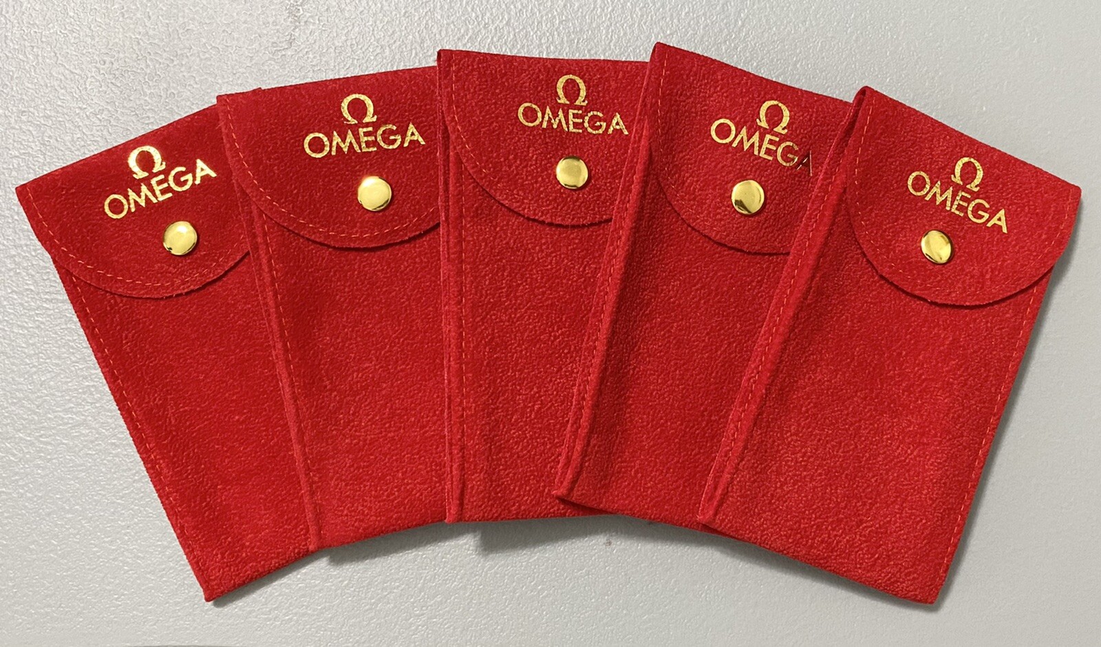OMEGA RED  POUCH/ TRAVEL POUCH/SERVICE POUCH WITH INSERT FAST SHIPPING USA