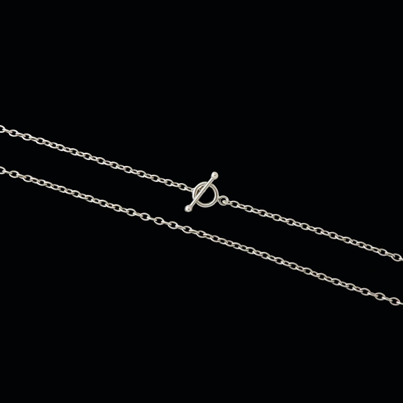 Georg Jensen. Sterling Silver Anchor Chain with Toggle Clasp A60 – 60 cm / 23,6″