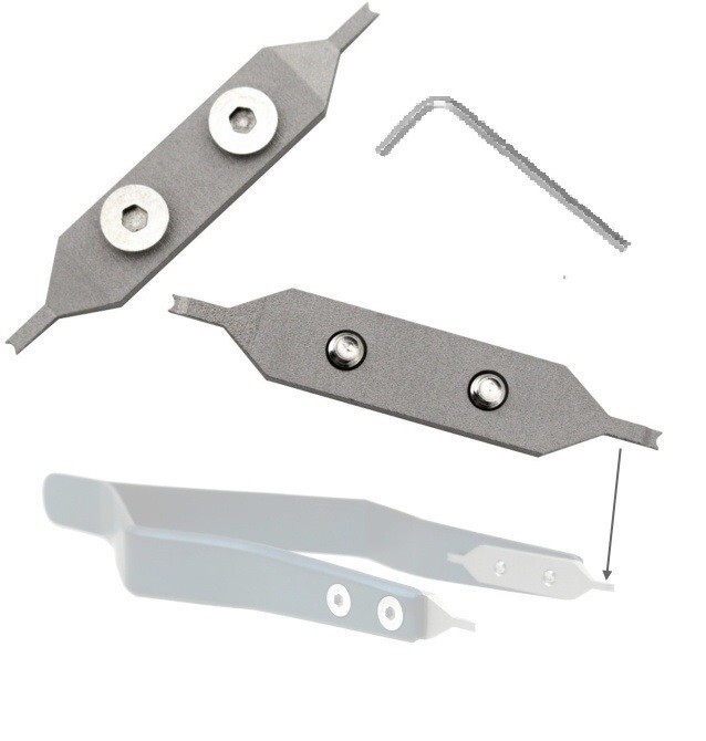 Replacement Straight Forks for Bergeon 7825 2pcs+ tool+4 Screws