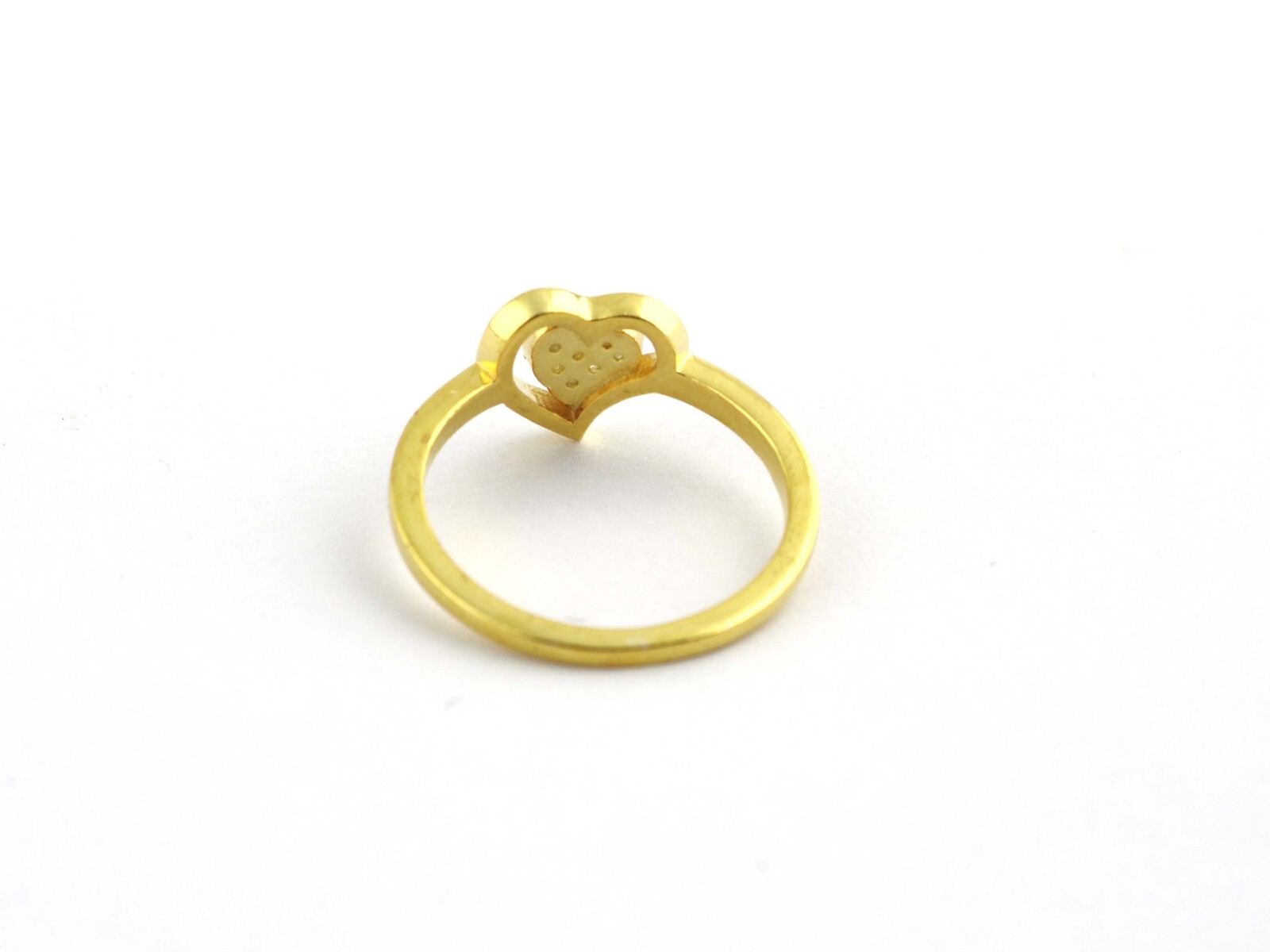 925 Sterling Silver Diamond Heart Ring Women Wedding Anniversary Gift For Her