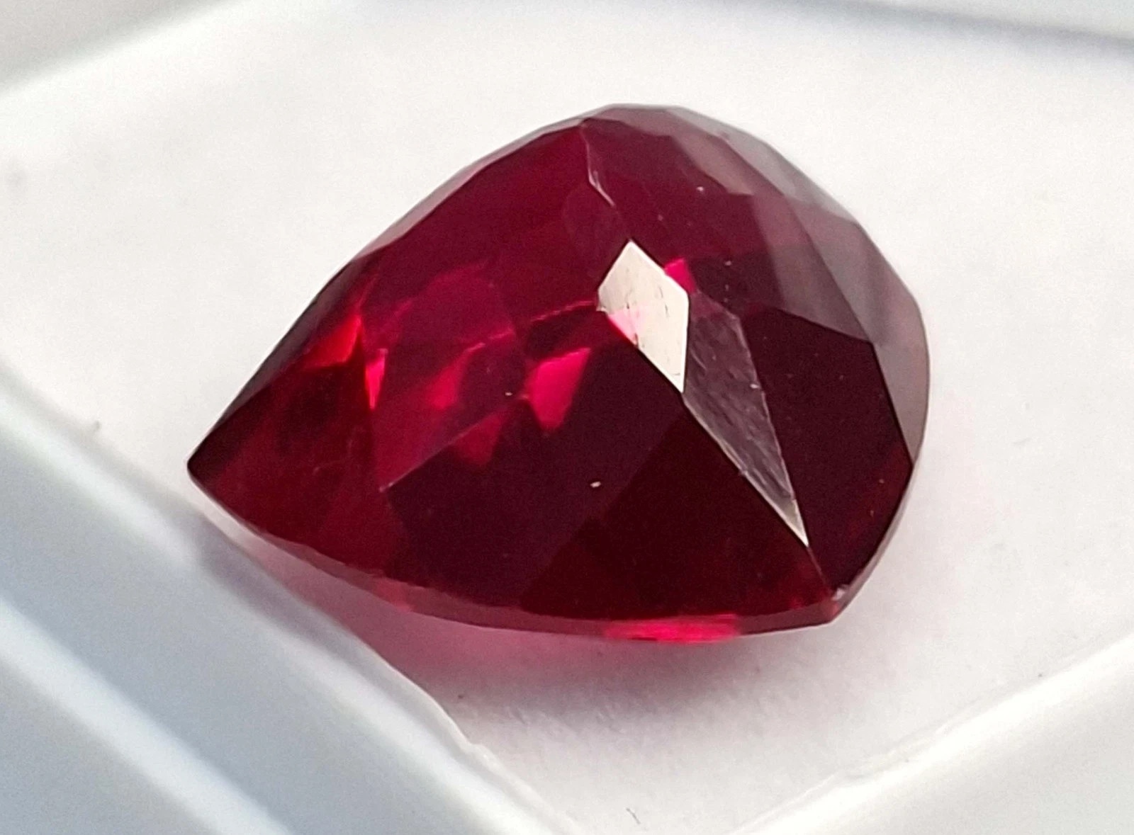 Flawless Certified 8.05 Ct Natural A+ Trillion Burmese Red Ruby Loose Gemstone