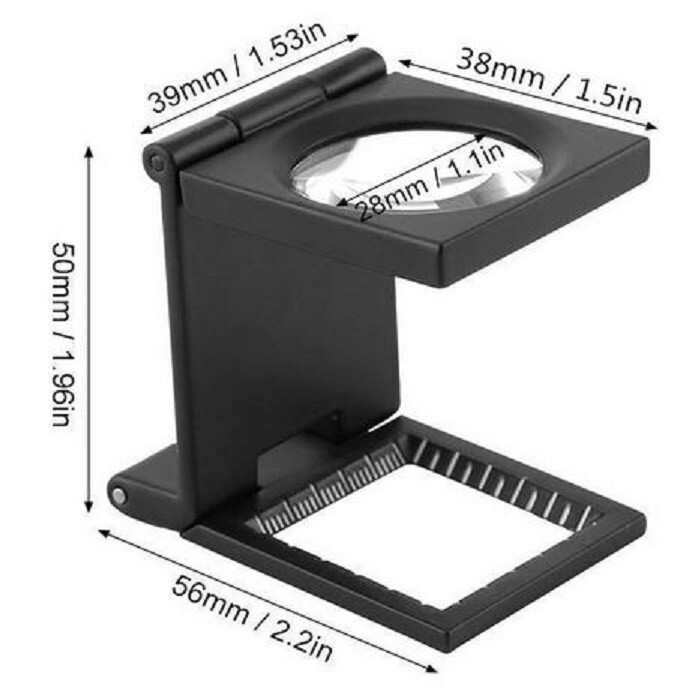 Professional Linen Tester Loupe Magnifier 10x 29mm (1-1/8″) Lens