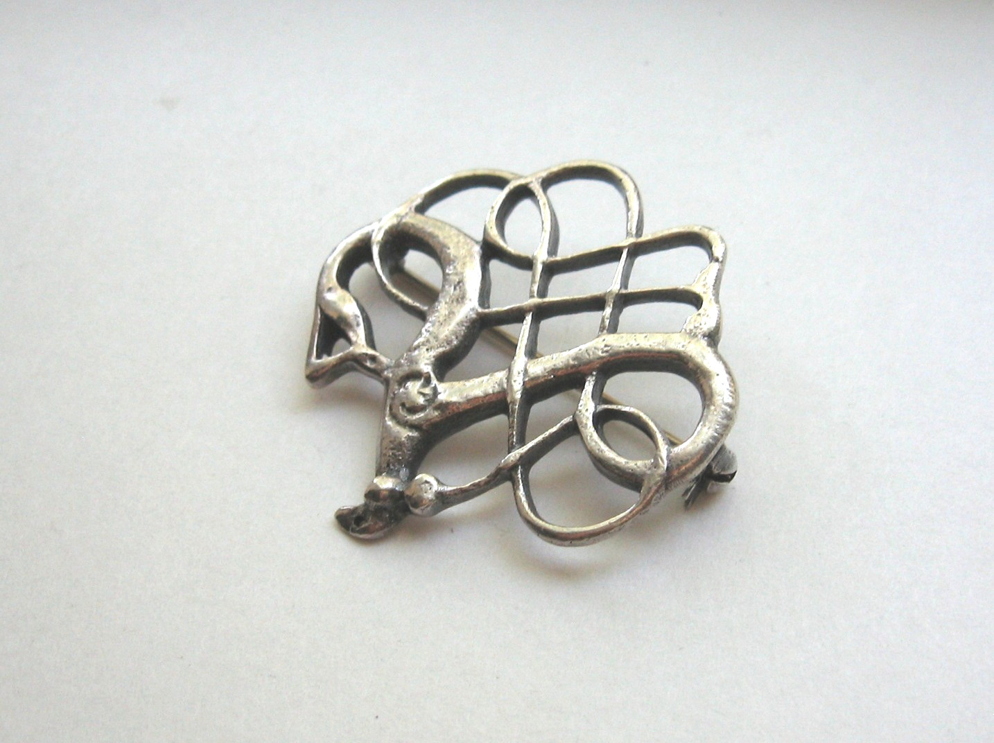 David Andersen Norway Sterling Silver Saga Series Viking Period Copy Brooch Pin