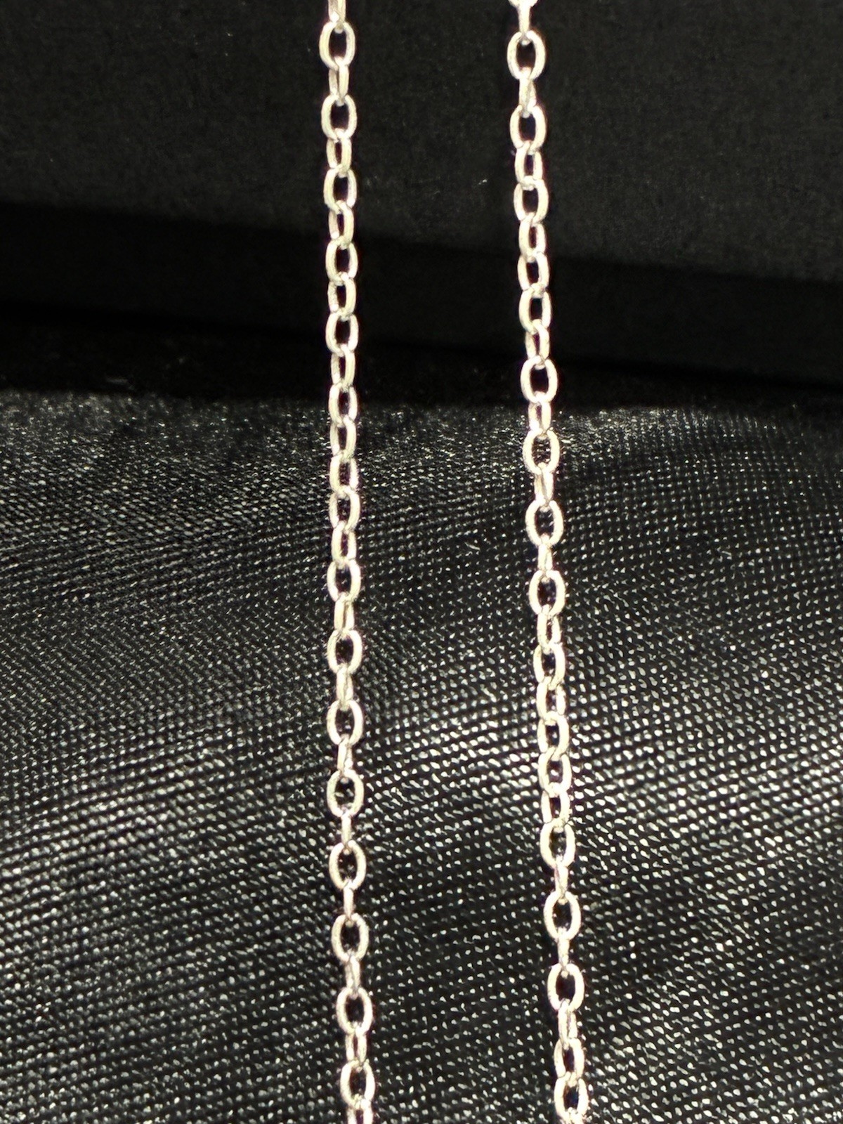 Sparkly & Dainty 19″ 925 Sterling Silver Purple Triple Charm Cluster Necklace