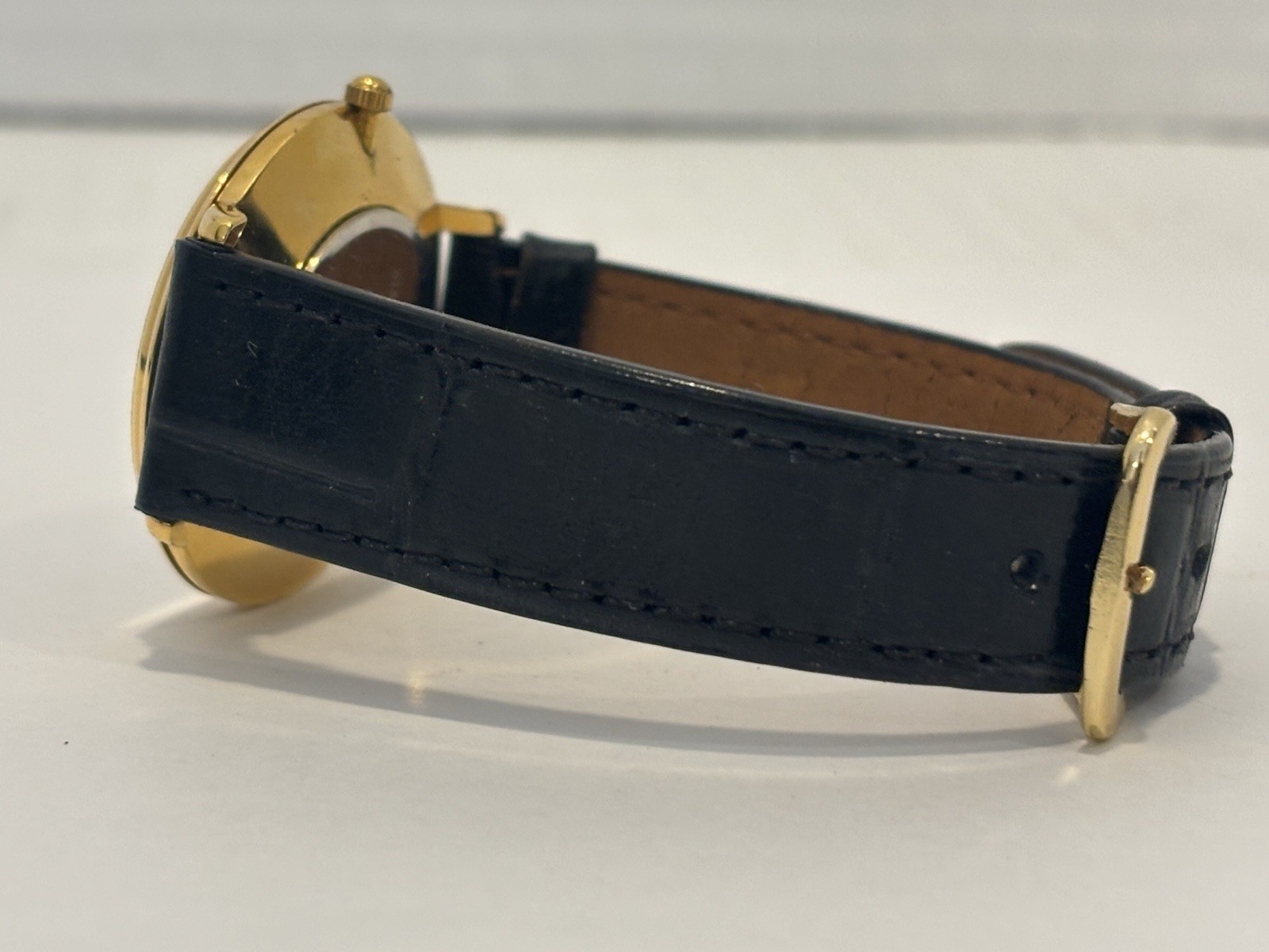 Vintage C. 1990s-2000s Le Chateau Men’s Diamond Accented 18K Gold Plated Watch
