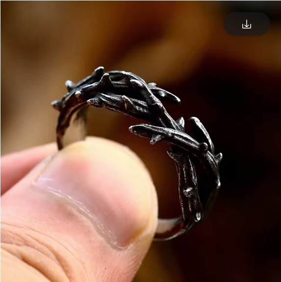 Sculpt Rings™ Stainless Steel Ring – Jesus Christ Crown of Thorns – Men’s/Women