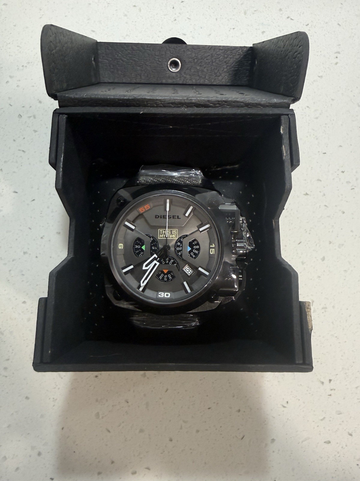 Diesel DZ7366 Limited Edition Men’s Chronograph Watch Gray Dial Canvas Strap