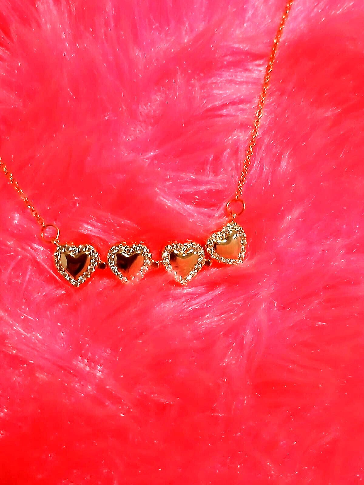 Magnetic Heart/Clover Gold Plated Multi Wearing Pendant with 18″ Chain