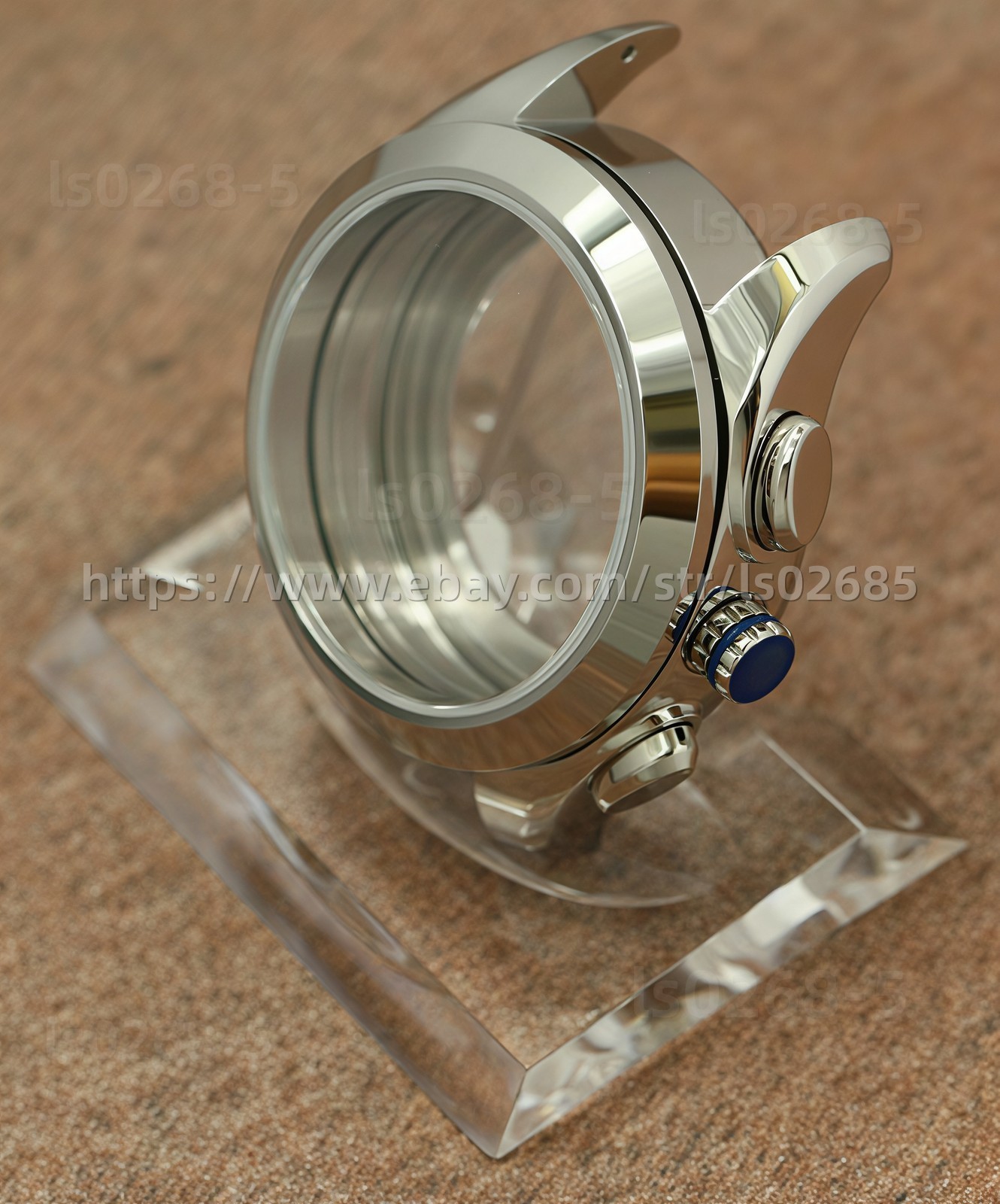 DIY SET for ETA 7750 watch case + dial + hands sapphire 38mm 10ATM NEW
