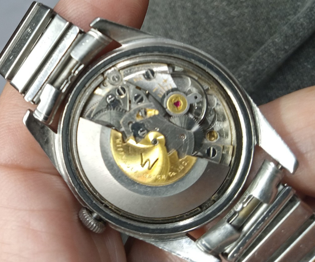 Gents White Wittnauer C11ka Automatic Date Cleand OILED Serviced. New Stem.