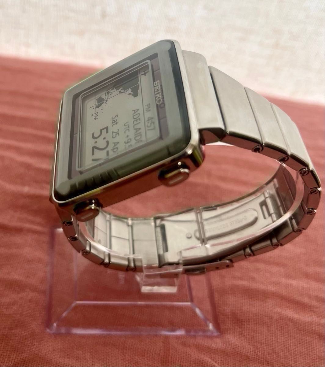EPD Solar Radio Control Watch E-Ink EEPROM Battery Replaced From Japan