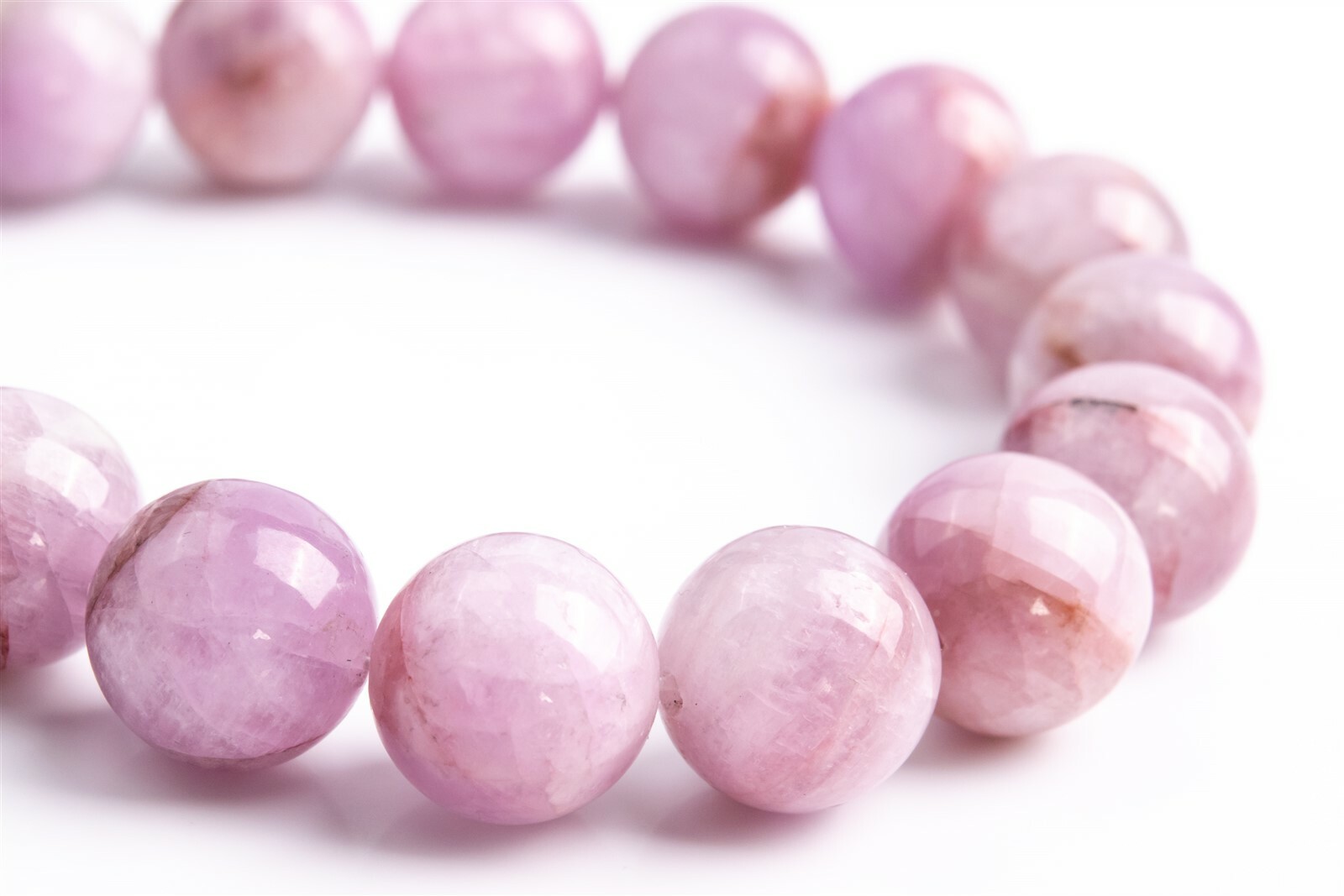 11MM Genuine Natural Kunzite Beads Grade A Round Gemstone Loose Beads 7.5″