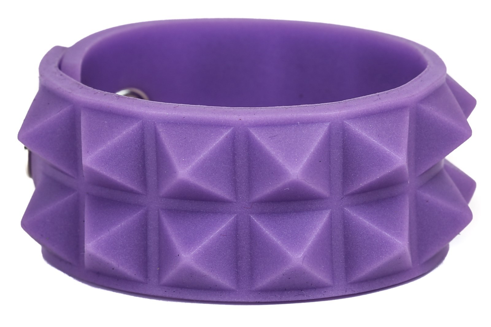 Silicone Rubber Two Row Stud Bracelet Glow In The Dark Punk Goth 6 Color