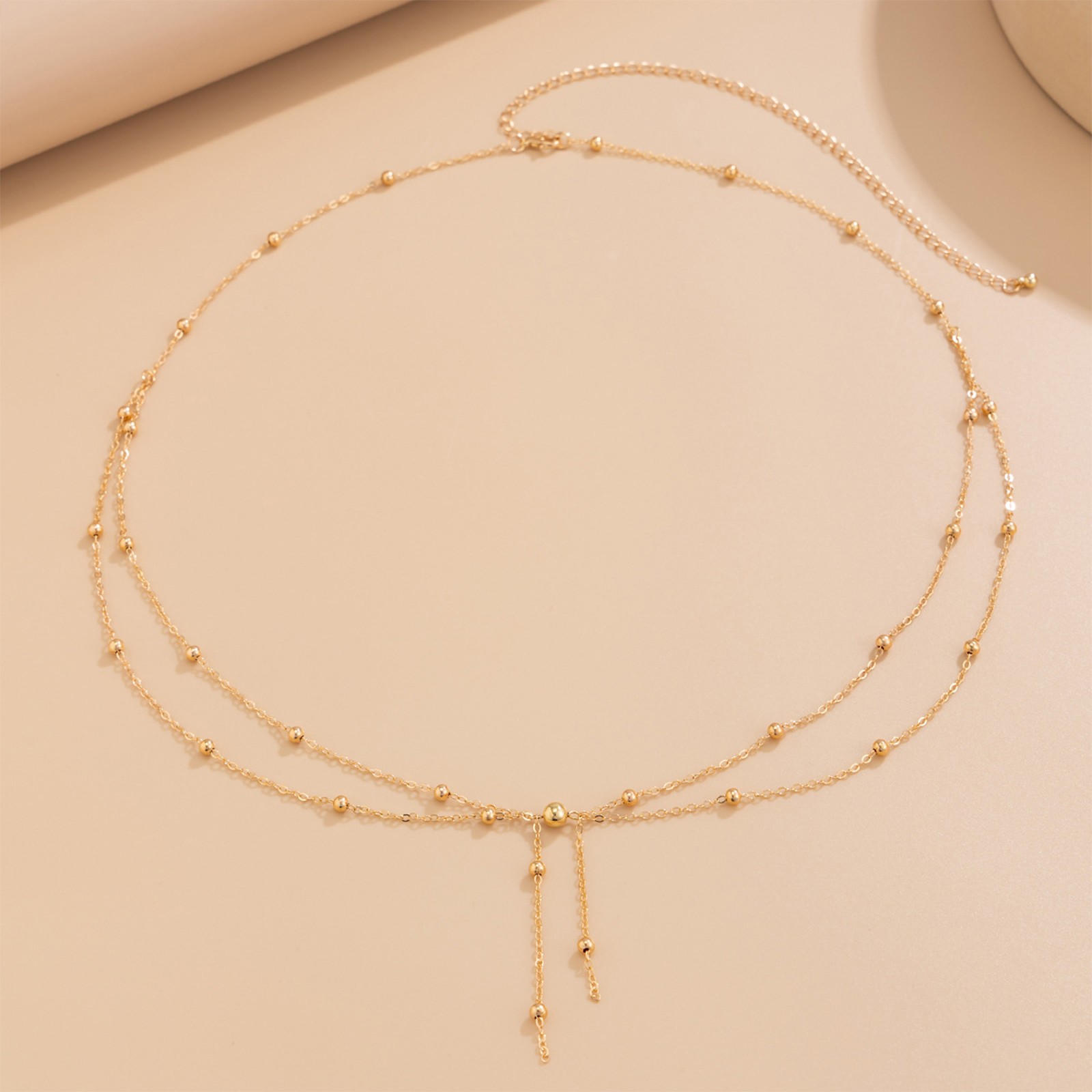 Women’s Double-Layer X CrossWaist Chain Body Jewelry Beach Bikini Deco Chain