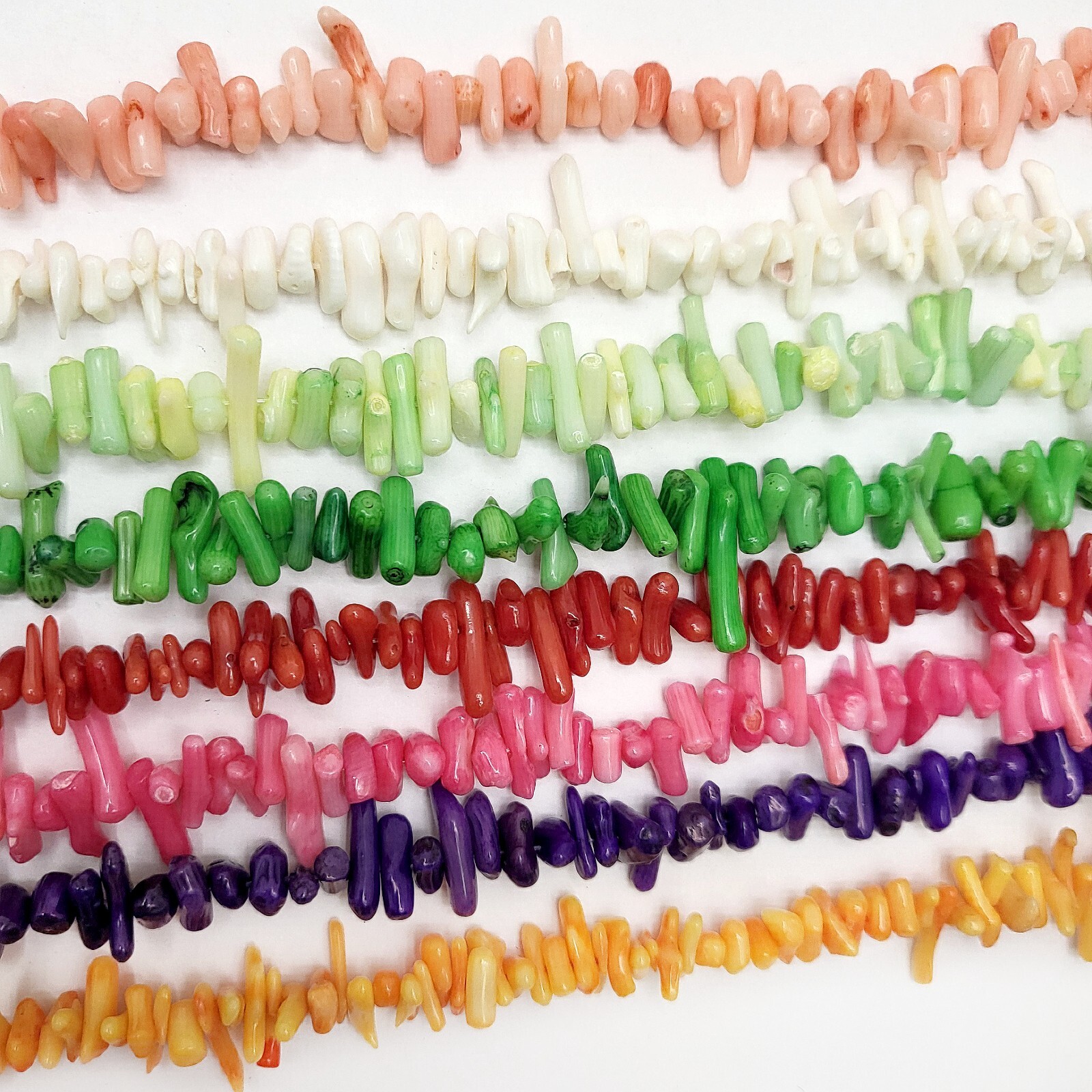 Bamboo Coral Medium Stick Beads 5-15mm 15″ Jewelry Supplies Nugget Branch Beads