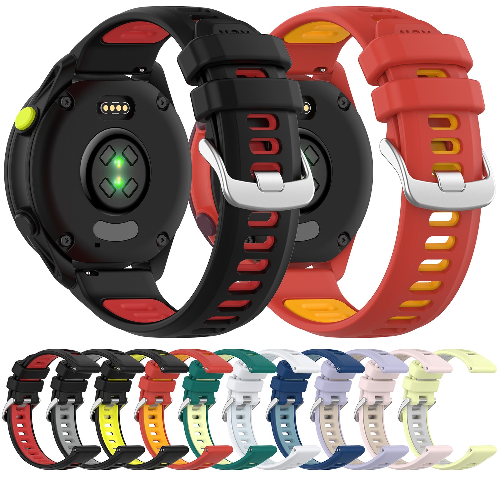 Breathable for Garmin Forerunner 70 170 265 255 245 Soft Silicone Watch Strap