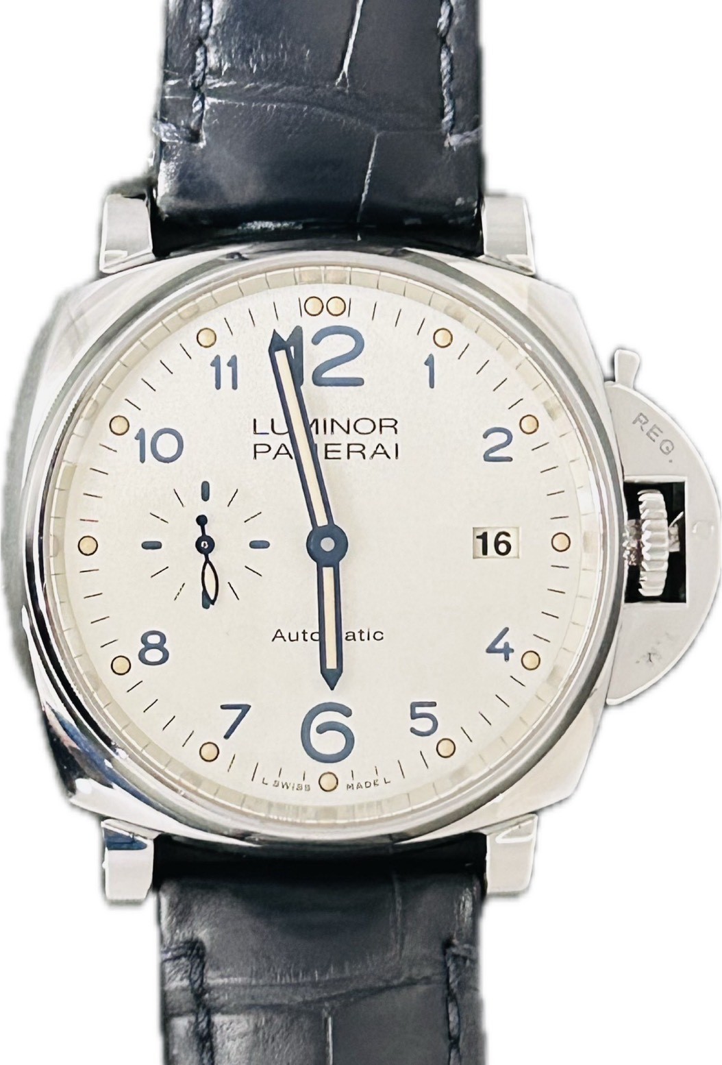 PANERAI Luminor Due 3Days Acciaio OP7169 PAM00906 Mens Watch Excellent A7098