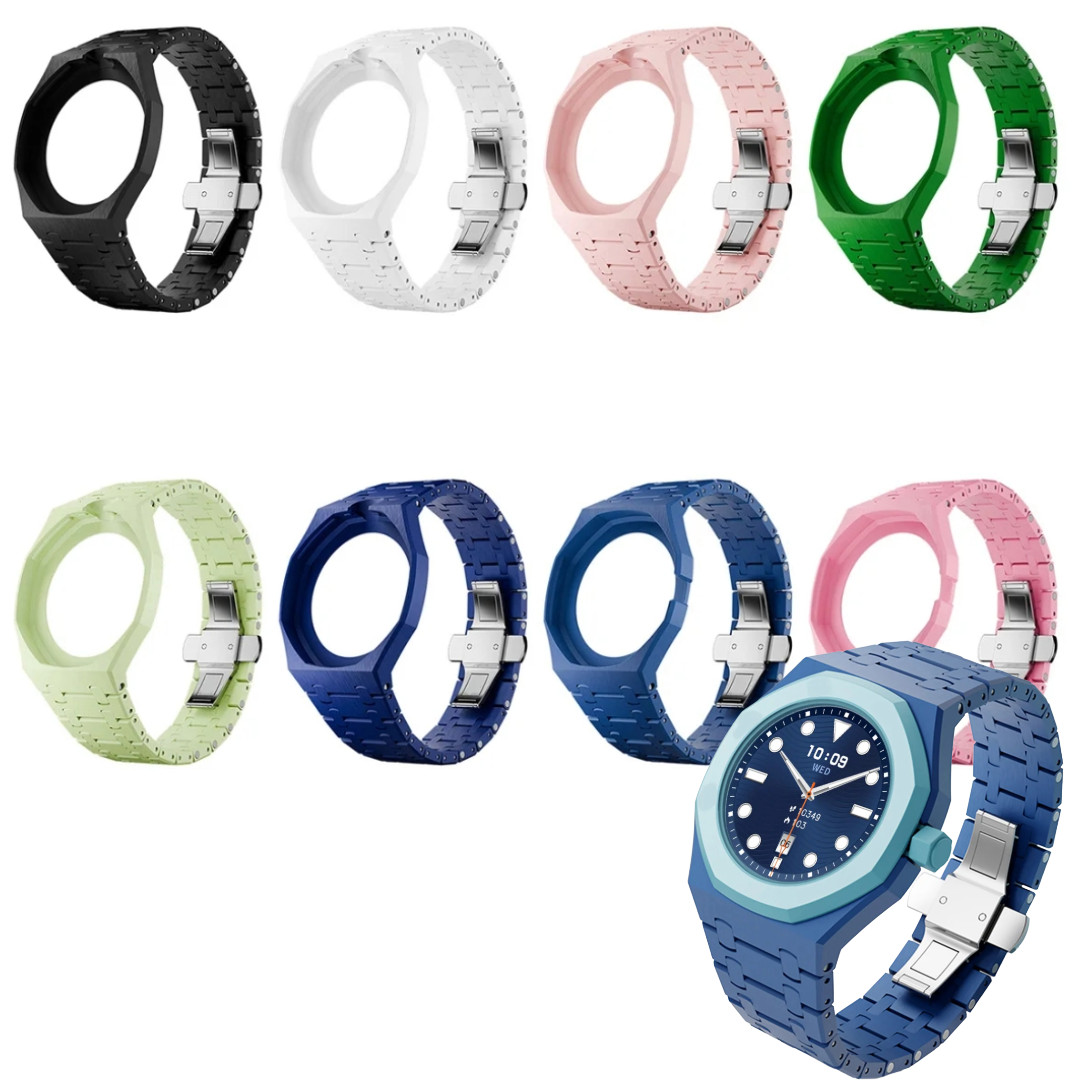 Bioceramic Conversion Case & Strap Kit for Swatch x AP Royal Pop Wristwatch Mod