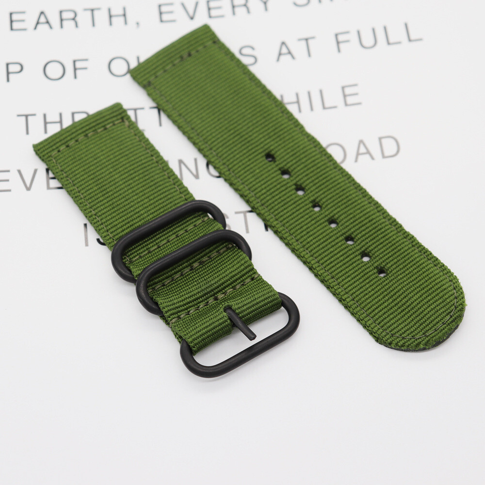Thicked Sailcloth Nylon Watch Strap Military Mens Sport Band 26/28mm Universal