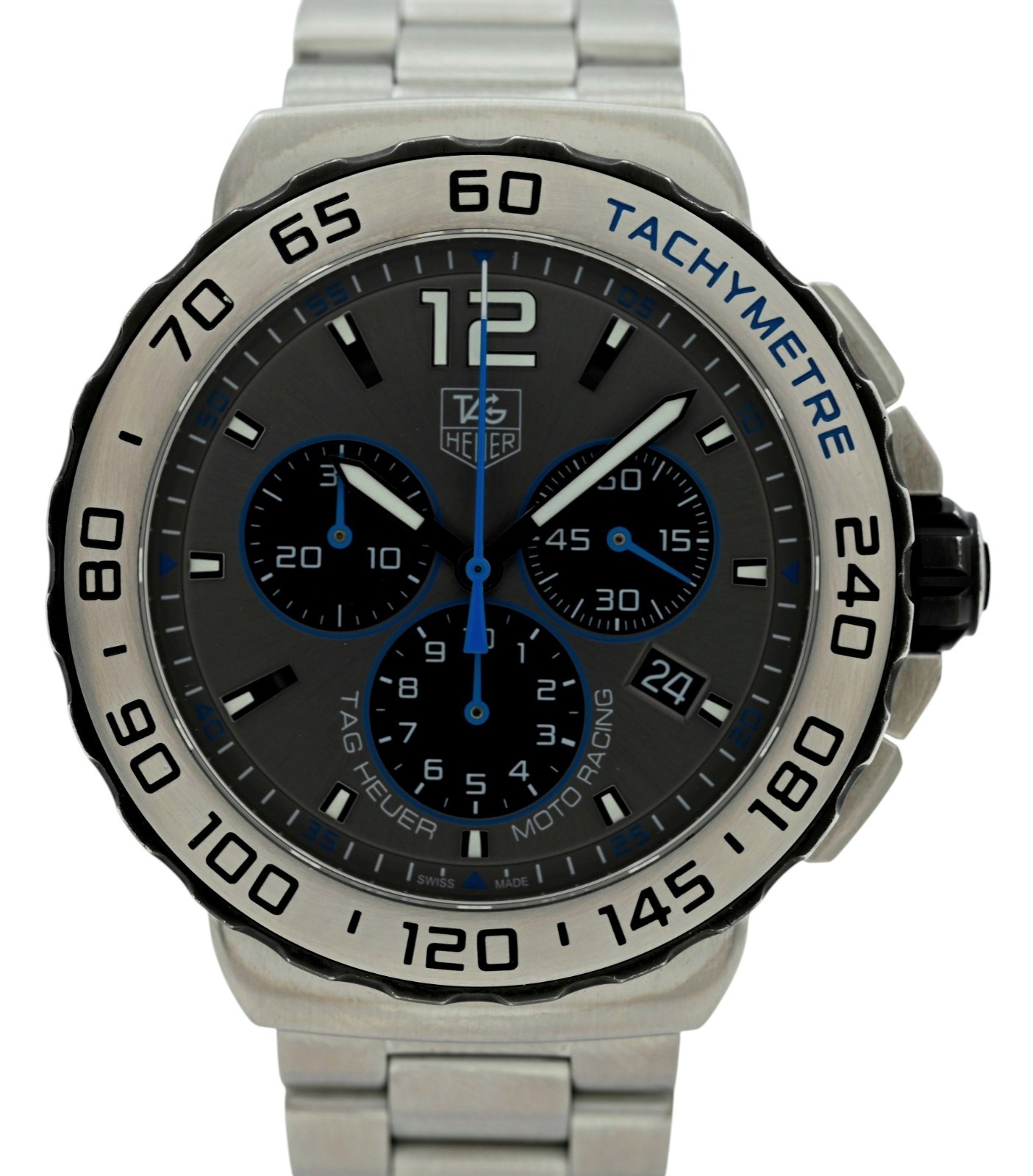 Tag Heuer 42mm Men’s Formula 1 Quartz Chronograph Swiss SS Watch! Ref: CAU1119!
