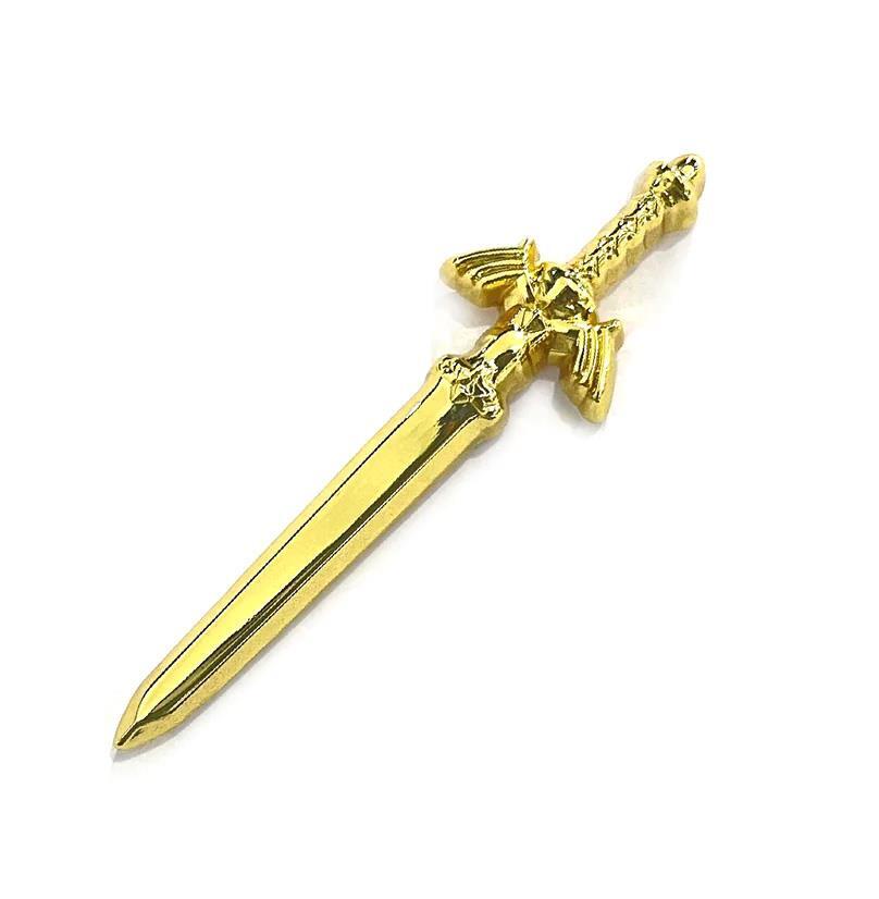 GOLD SWORD GOLD PLATED DIE STRUCK ENAMEL LAPEL PIN YESTERDAYS CO