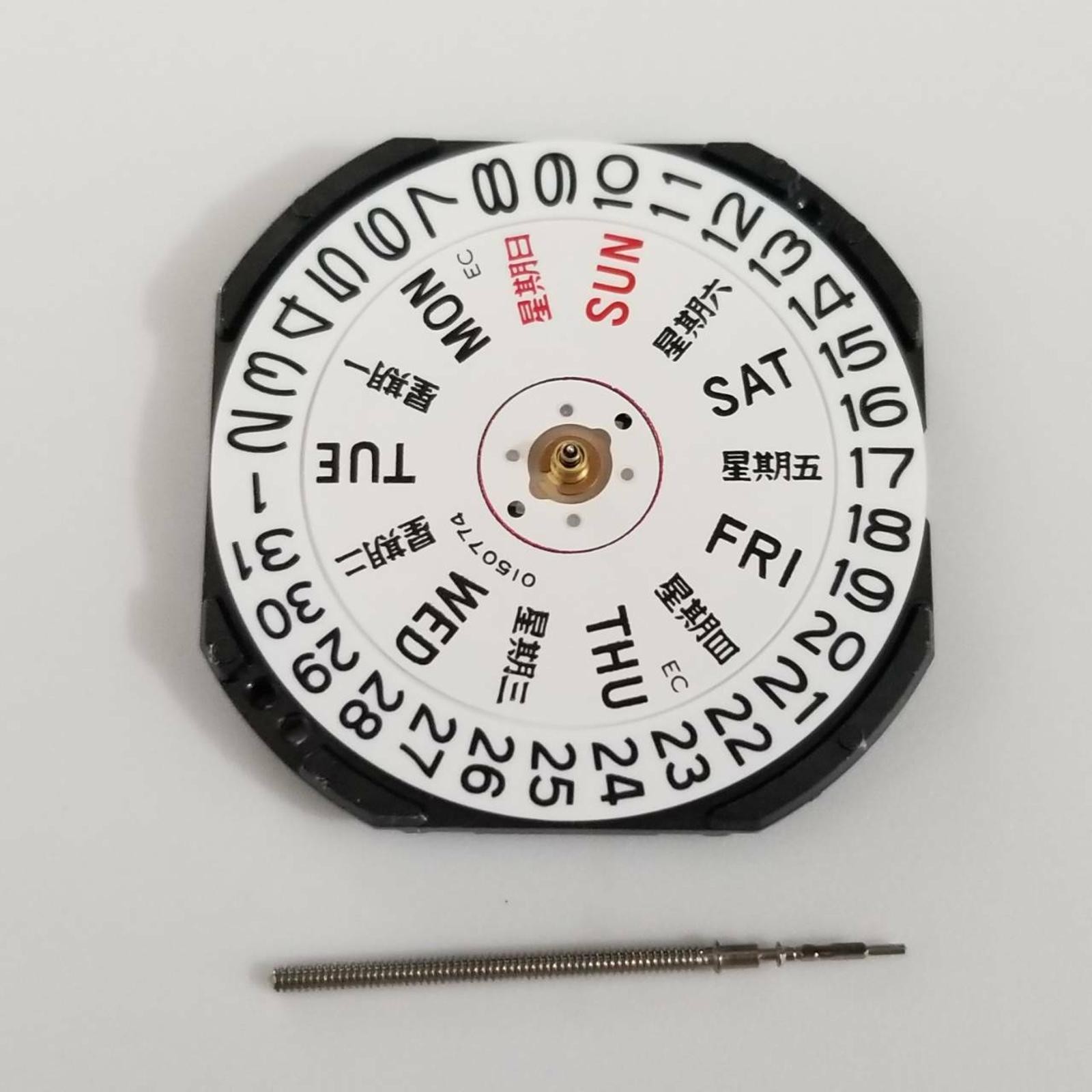 VX43E Quartz Watch Movement With Day Date For Seiko 7N43A V343 V348 V743 Y143