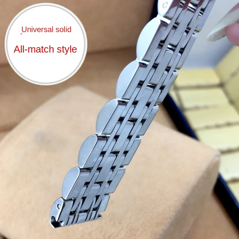 Premium Solid Stainless Steel Watch Band Strap Butterfly Clasp Bracelet 12-26mm