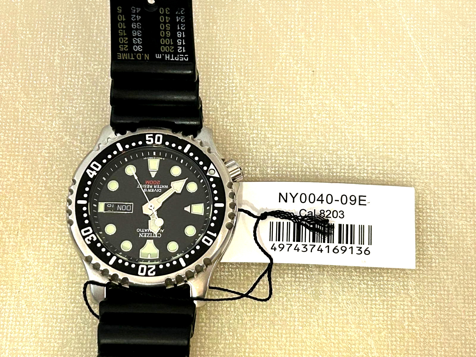Citizen Promaster NY0040-09E Automatic Diver 200m Black Dial Watch w/ Box