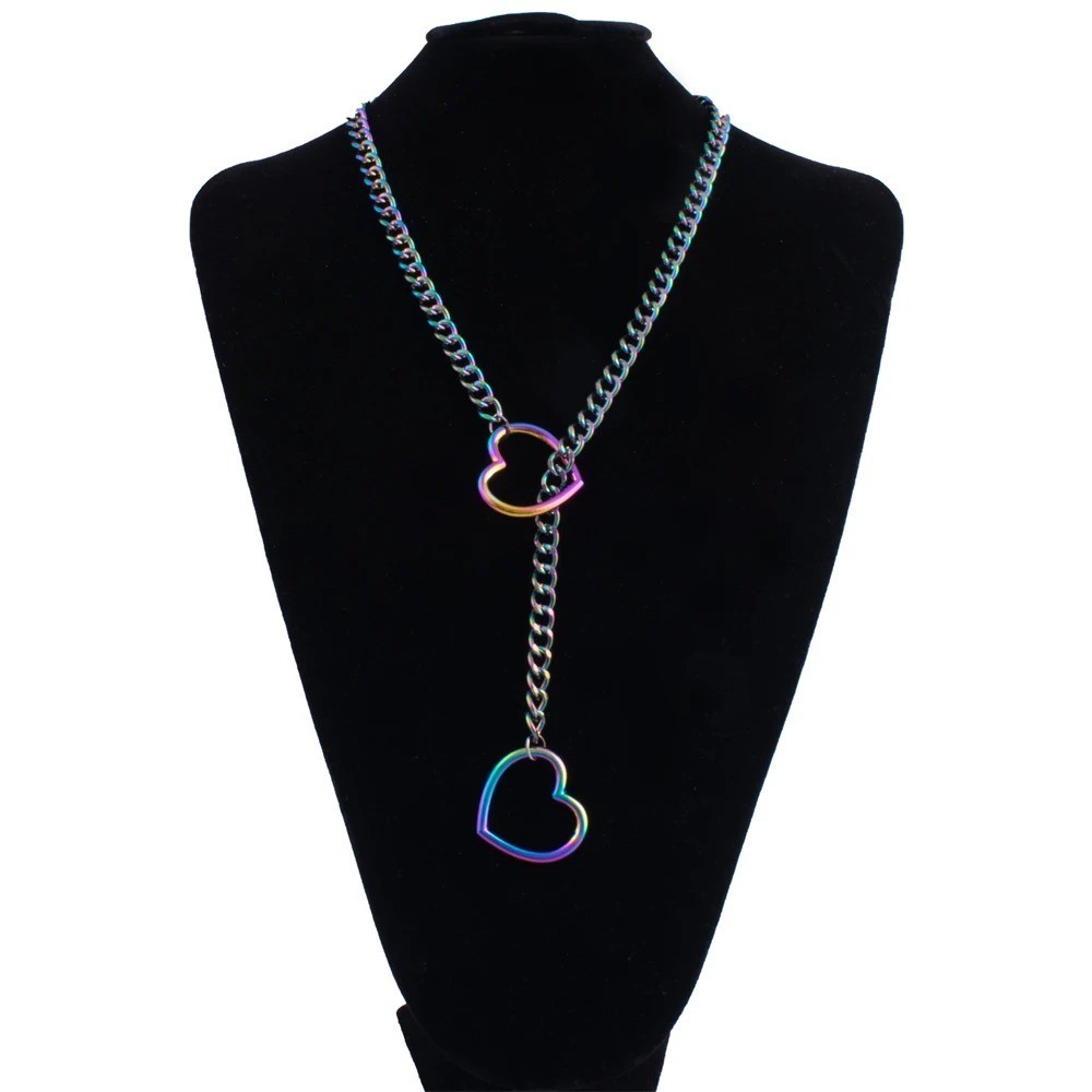 Ring Slip Chain Heavy Slipchain Choker Collar For Women Men