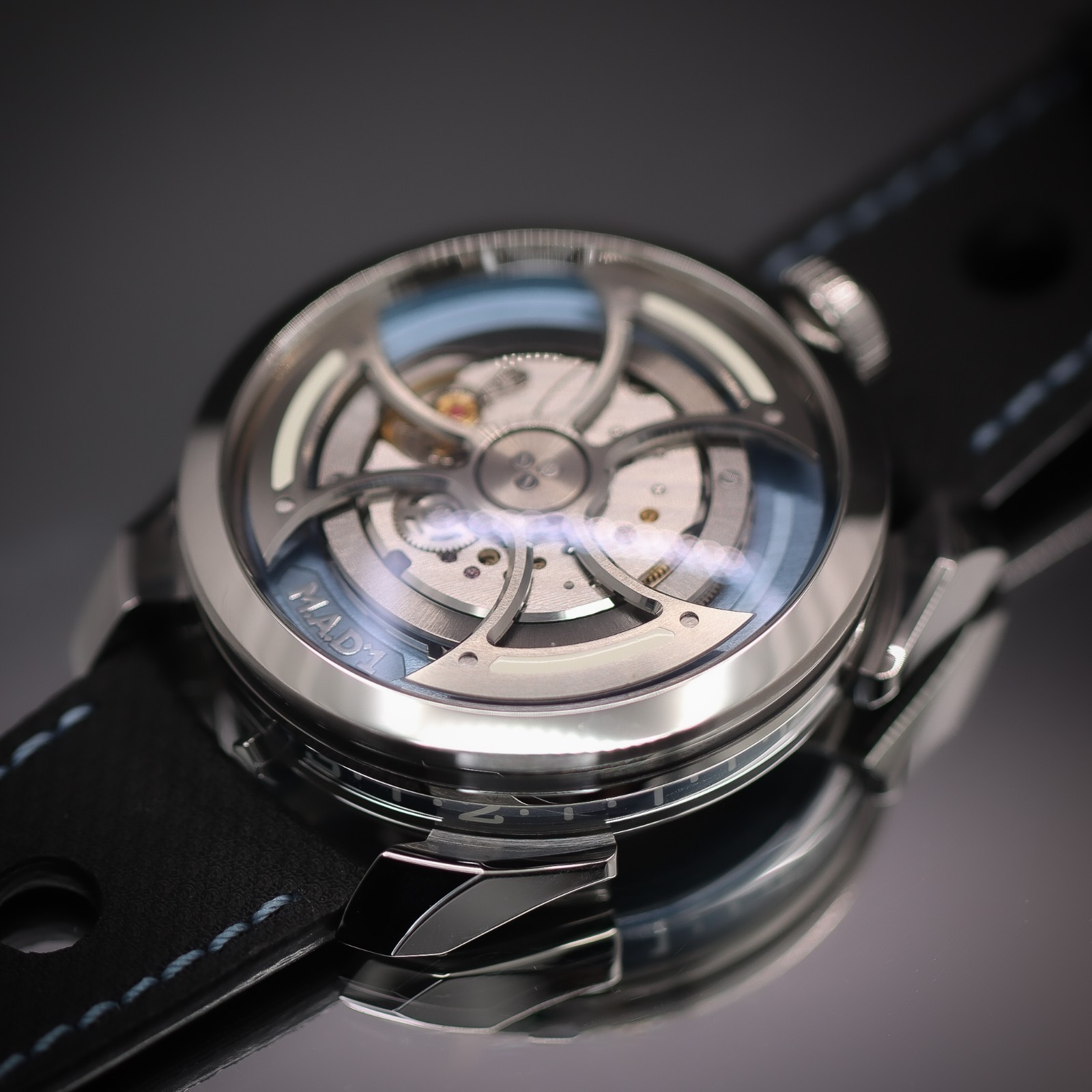 M.A.D. EDITIONS M.A.D.1S “Ice Blue” | Stainless Steel | Ref. M.A.D.1S | Full Set