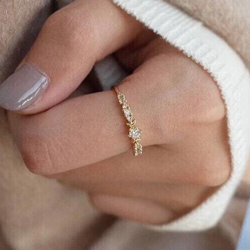 Elegant Lab Grown Diamond Ring in 925 Sterling Silver Women Wedding Jewelry