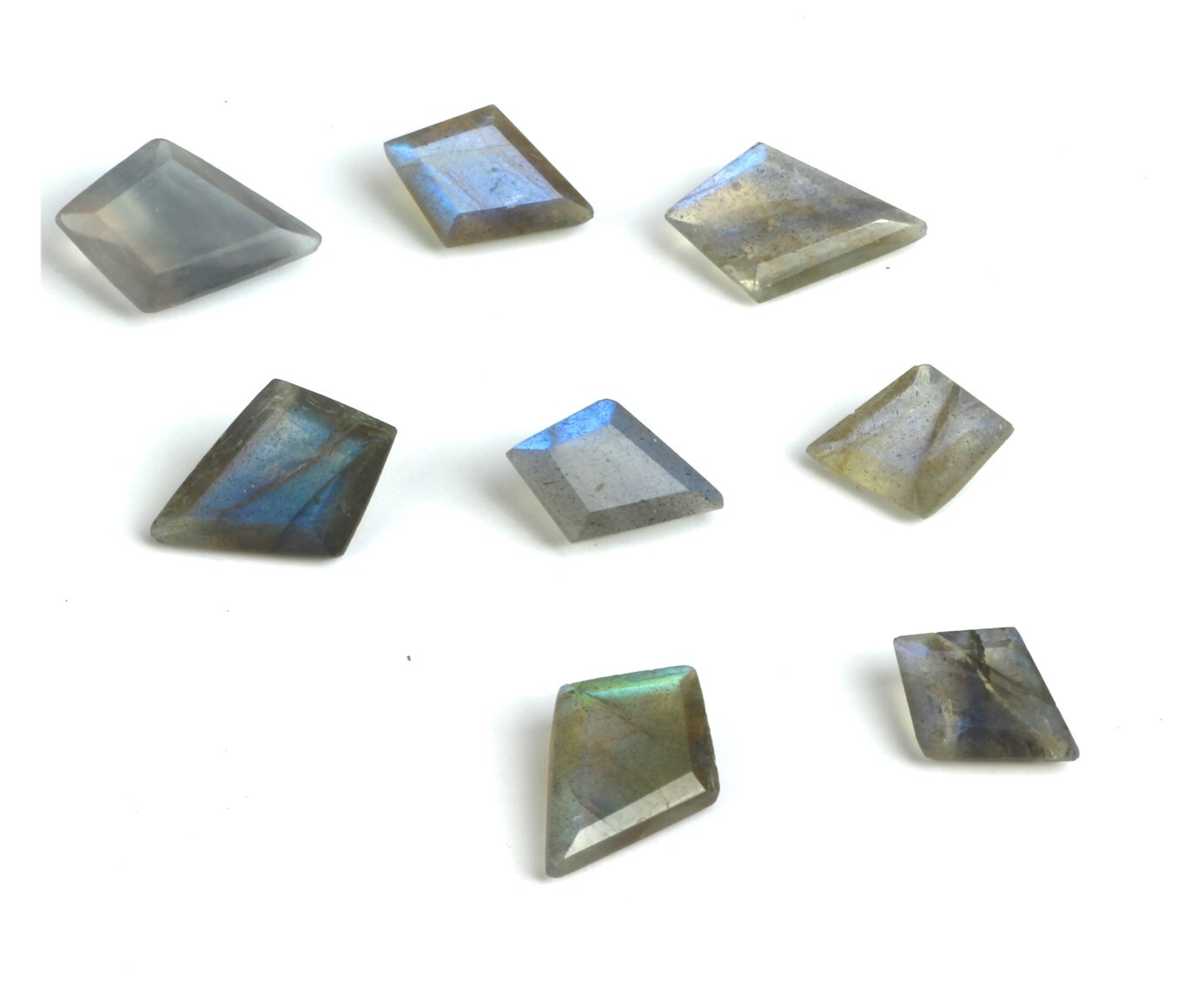 AAA Natural Labradorite Square Rose Cut Loose Gemstone For Making All Jewelry