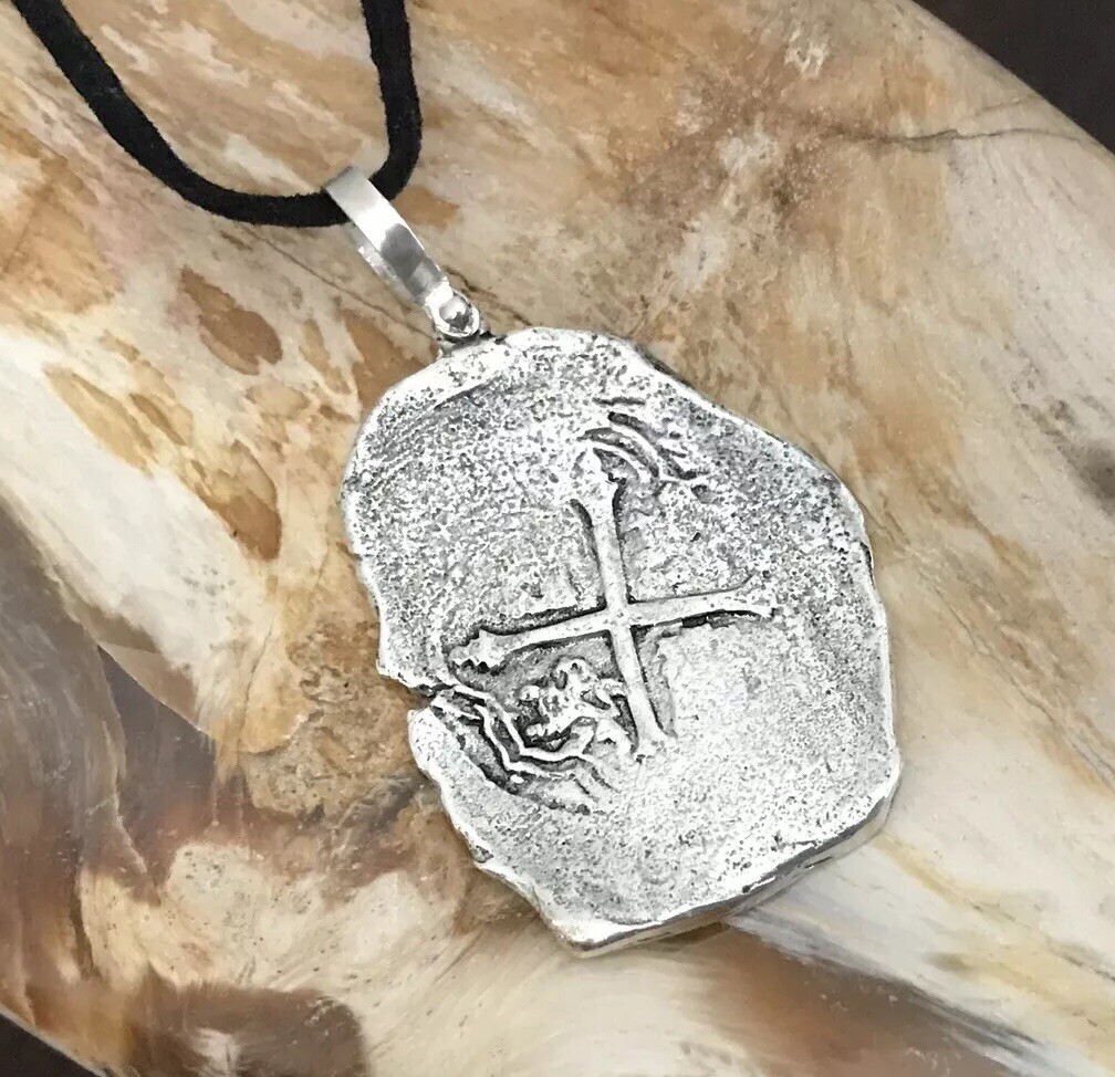 ATOCHA Coin Pendant 8 Reale 925 Silver Sunken Treasure Shipwreck Jewelry