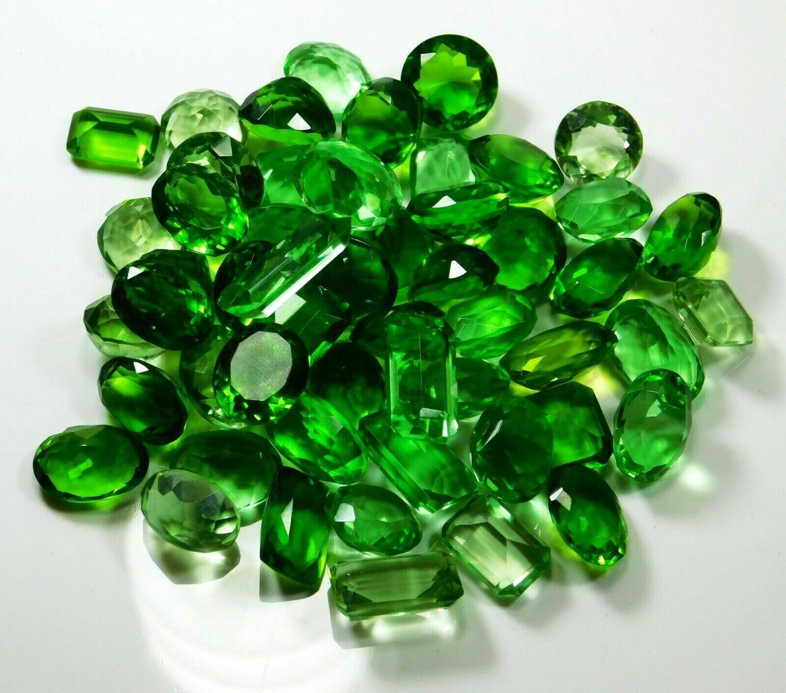 NATURAL Green Peridot 100 Ct CERTIFIED Loose Gemstone Lot For Jewelry Making