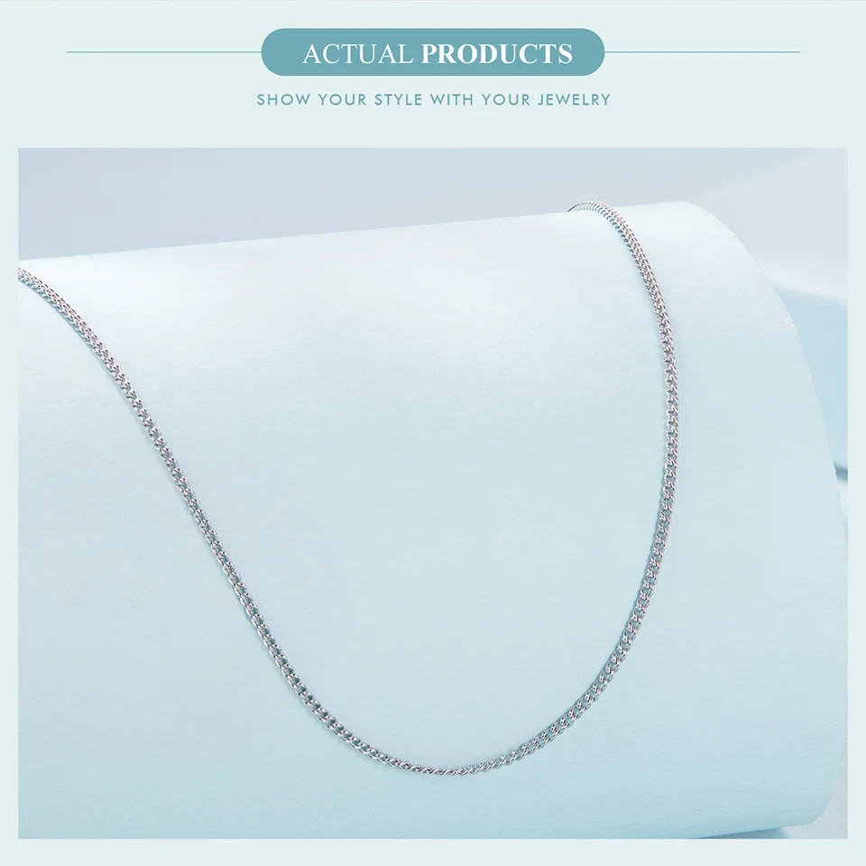 925 Sterling Silver Chain Necklace All Sizes Stamped .925 – Free Shipping USA